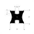 Tailledemper type C/F 20/15x19mm (M6) set 10 stuks