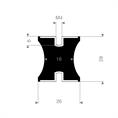 Tailledemper type C/F 26/18x28mm (M4) set 10 stuks