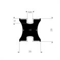 Tailledemper type C/F 26/18x28mm (M8) set 10 stuks
