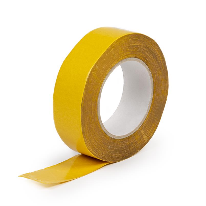 Tapijttape extra stevig transparant B=50mm L=25m