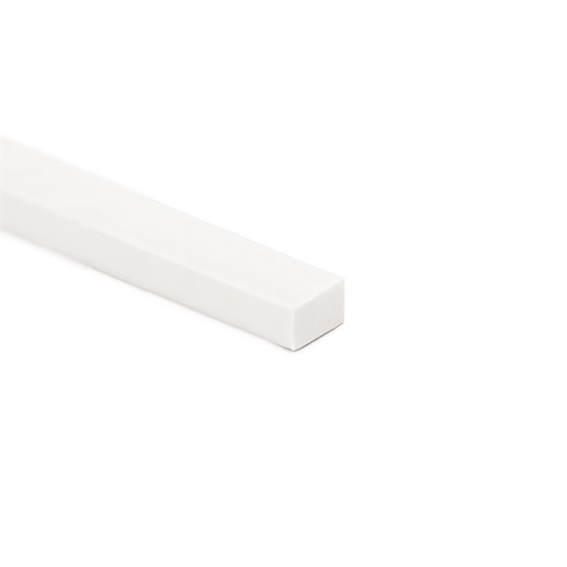 TPE rechthoekig snoer wit BxH= 15x10mm (L=25m)
