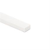 TPE rechthoekig snoer wit BxH= 20x10mm (L=25m)