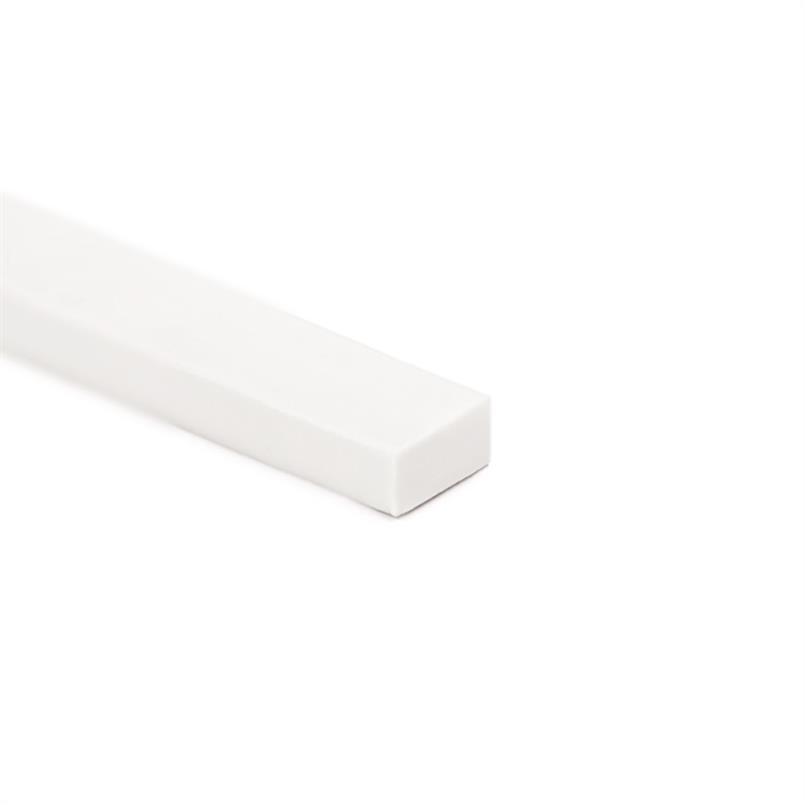 TPE rechthoekig snoer wit BxH= 20x10mm (L=25m)