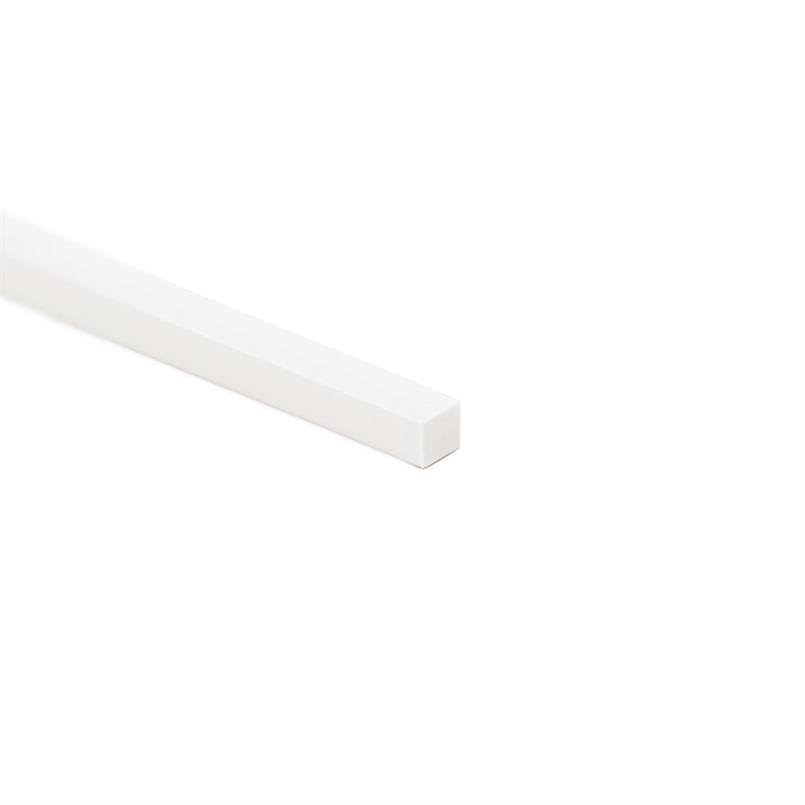 TPE rechthoekig snoer wit BxH= 8x8mm (L=25m)