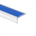 Trapneusprofiel aluminium recht blauw LxBxH=1500x40x18mm