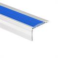 Trapneusprofiel aluminium recht blauw LxBxH=1500x45x25mm