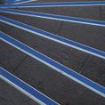 Trapneusprofiel aluminium recht blauw LxBxH=1500x45x25mm