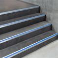 Trapneusprofiel aluminium recht blauw LxBxH=1500x55x31mm