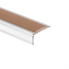 Trapneusprofiel aluminium recht bruin LxBxH=1500x40x18mm (5
