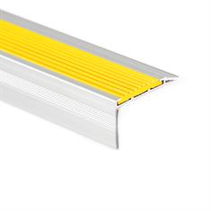 Trapneusprofiel aluminium recht geel LxBxH=1500x45x25mm