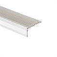 Trapneusprofiel aluminium recht grijs LxBxH=1500x40x18mm