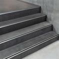 Trapneusprofiel aluminium recht grijs LxBxH=1500x40x18mm