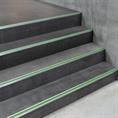 Trapneusprofiel aluminium recht groen LxBxH=1500x40x18mm (5