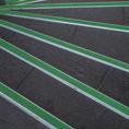 Trapneusprofiel aluminium recht groen LxBxH=1500x45x25mm