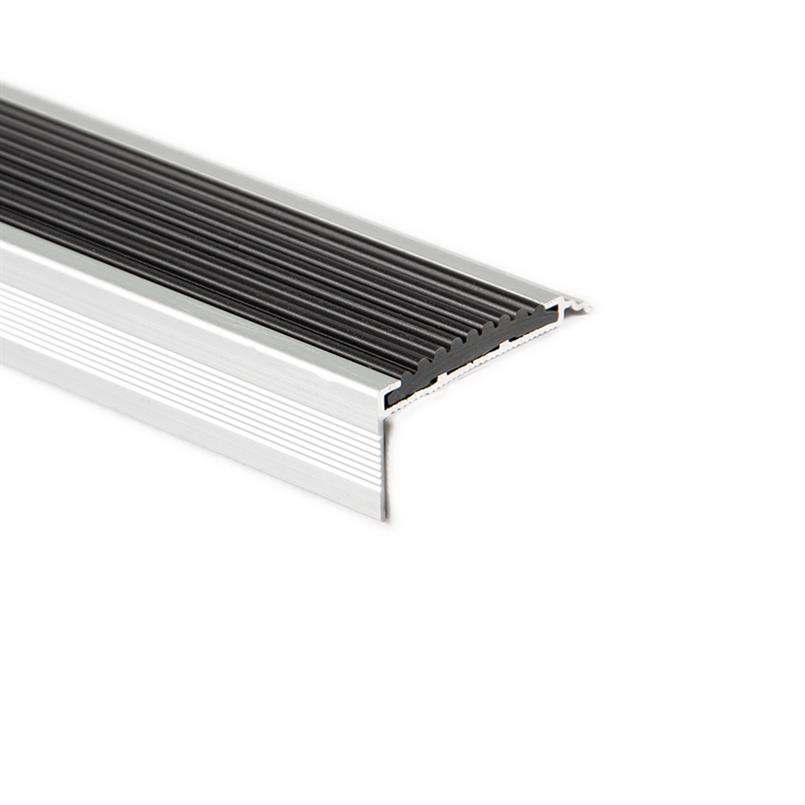 Trapneusprofiel aluminium recht zwart LxBxH=1500x40x18mm