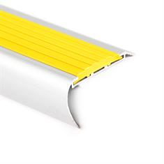 Trapneusprofiel aluminium rond geel LxBxH=1500x65x35mm (5 st