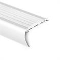 Trapneusprofiel aluminium rond wit LxBxH=1500x65x35mm (5 stu
