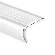 Trapneusprofiel aluminium rond wit LxBxH=1500x65x35mm (5 stu
