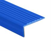 Trapneusprofiel pvc blauw LxBxH=1500x60x22mm