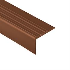 Trapneusprofiel pvc bruin LxBxH=1500x51x27mm