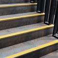 Trapneusprofiel pvc grijs/geel LxBxH=1500x60x22mm