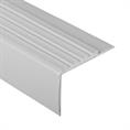 Trapneusprofiel pvc lichtgrijs LxBxH=1500x70x42mm dikte 4mm