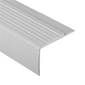 Trapneusprofiel pvc lichtgrijs LxBxH=1500x70x42mm dikte 4mm