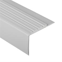 Trapneusprofiel pvc lichtgrijs LxBxH=1500x70x42mm dikte 4mm