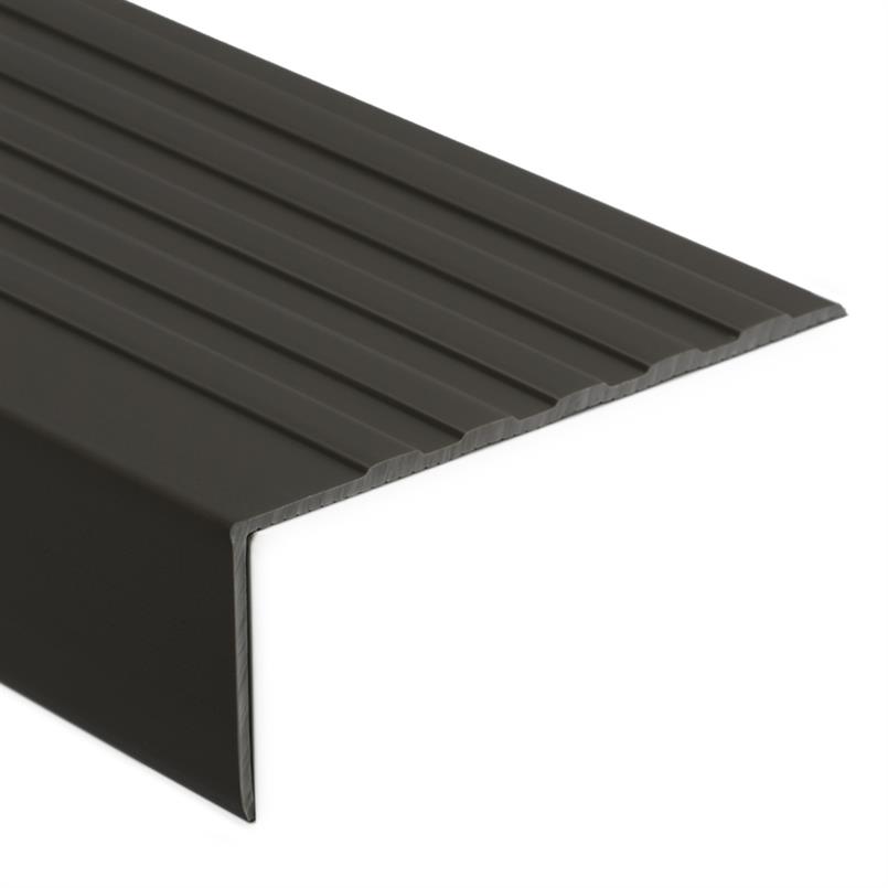 Trapneusprofiel pvc zwart LxBxH=1500x100x40mm