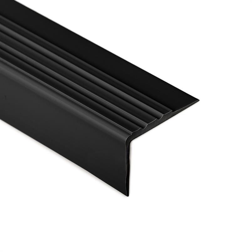 Trapneusprofiel pvc zwart LxBxH=1500x51x27mm