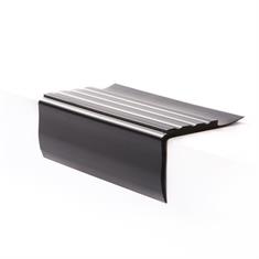 Trapneusprofiel pvc zwart LxBxH=1500x60x42mm dikte 3,2mm 5x