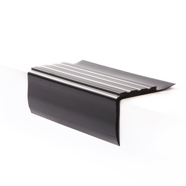 Trapneusprofiel pvc zwart LxBxH=1500x60x42mm dikte 3,2mm 5x
