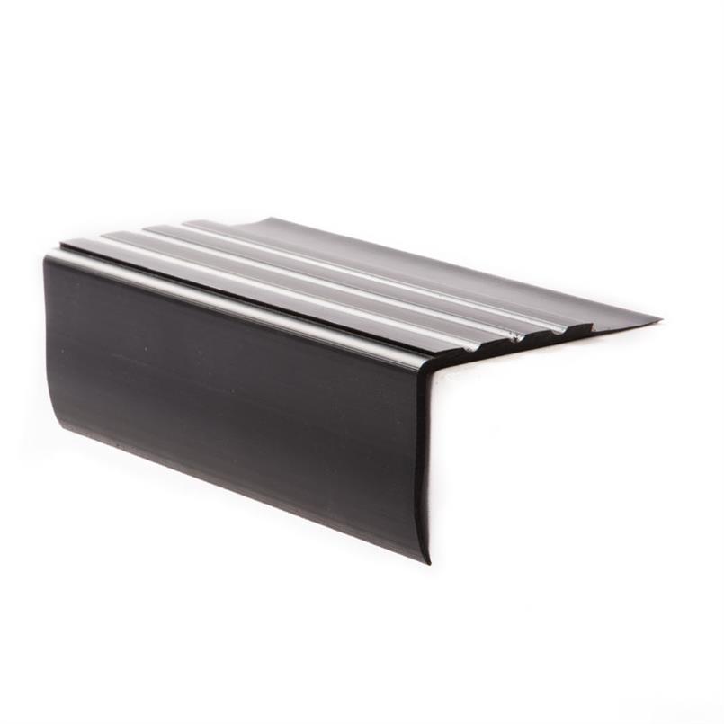 Trapneusprofiel pvc zwart LxBxH=1500x70x42mm dikte 2mm 5x
