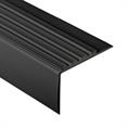 Trapneusprofiel pvc zwart LxBxH=1500x70x42mm dikte 4mm