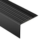 Trapneusprofiel pvc zwart LxBxH=1500x70x42mm dikte 4mm