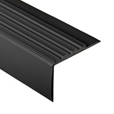 Trapneusprofiel pvc zwart LxBxH=1500x70x42mm dikte 4mm