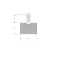 Trillingsvoet type D 25x25mm (M6) set 10 stuks