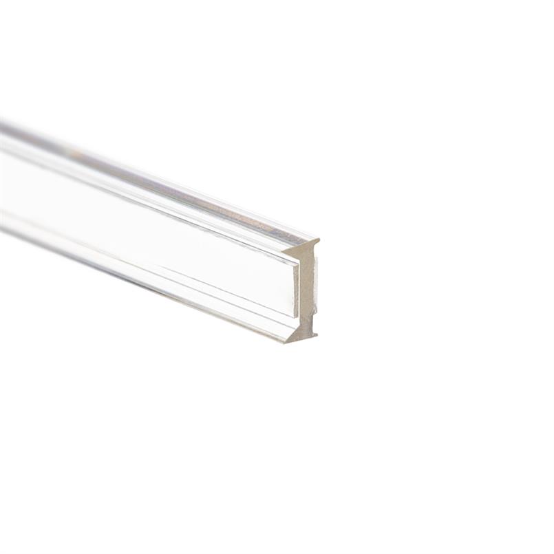 Verbindingsprofiel kopwand 10-10,8mm transparant (L=3m)