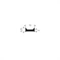 Verbindingsprofiel kopwand 10-10,8mm zwart (L=3m)