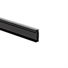 Verbindingsprofiel kopwand 10-10,8mm zwart (L=3m)