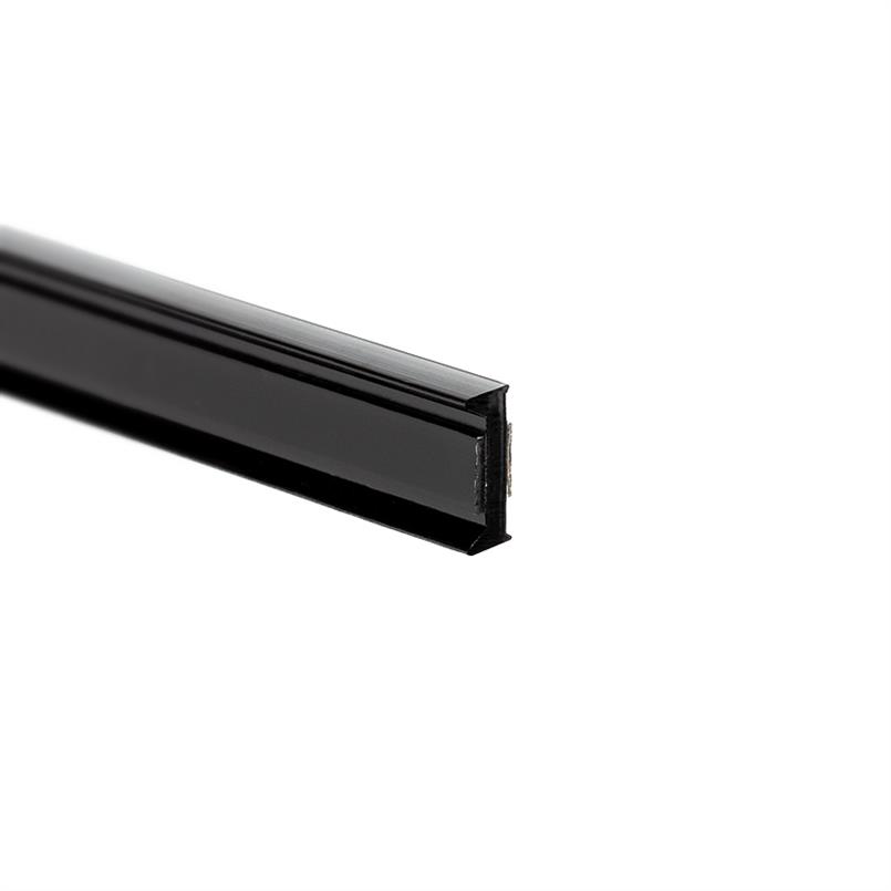 Verbindingsprofiel kopwand 10-10,8mm zwart (L=3m)