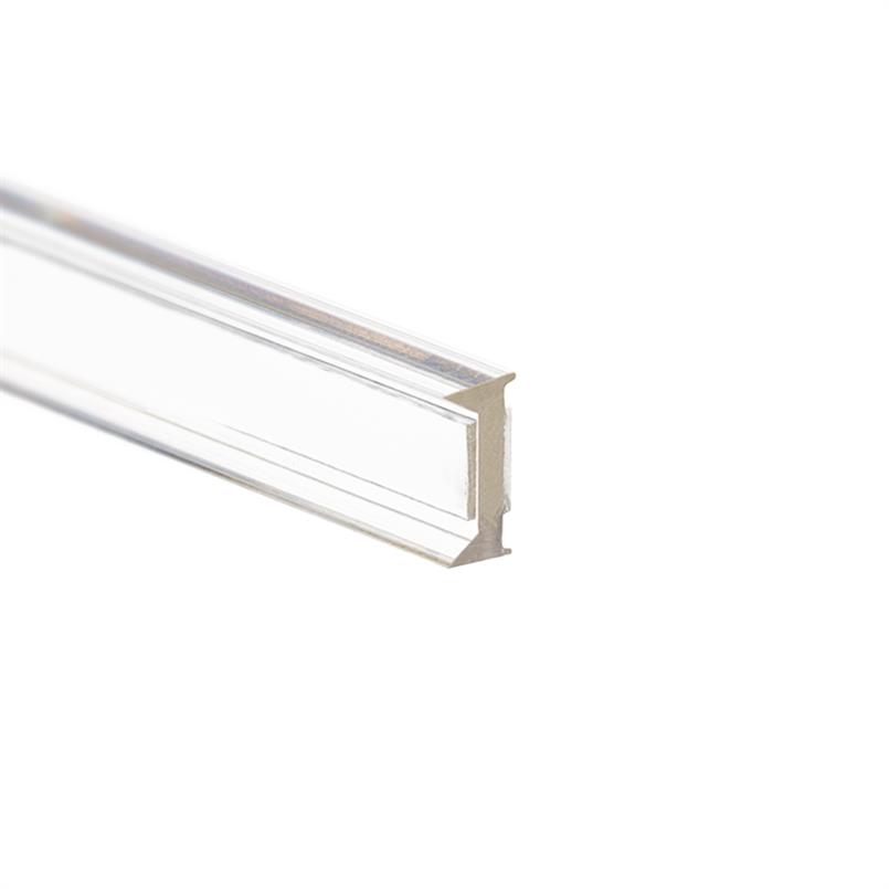 Verbindingsprofiel kopwand 12-12,8mm transparant (L=3m)