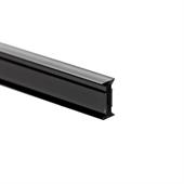 Verbindingsprofiel vlak 12-12,8mm zwart (L=3m)
