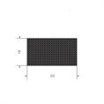 Viton rechthoekigsnoer mosrubber BxH=23x16mm (L=20m)