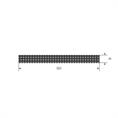 Viton rubberstrip mosrubber BxH= 90x9mm