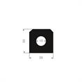 Volrubber luikenpakking BxH=25x25mm (L=20m)