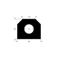 Volrubber luikenpakking BxH=35x30mm (L=15m)