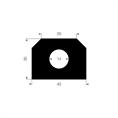Volrubber luikenpakking BxH=40x30mm (L=15m)