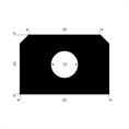 Volrubber luikenpakking BxH=60x40mm (L=10m)