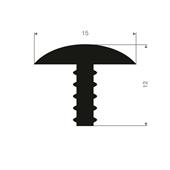 Volrubber T-profiel BxH=15x12mm (L=50m)